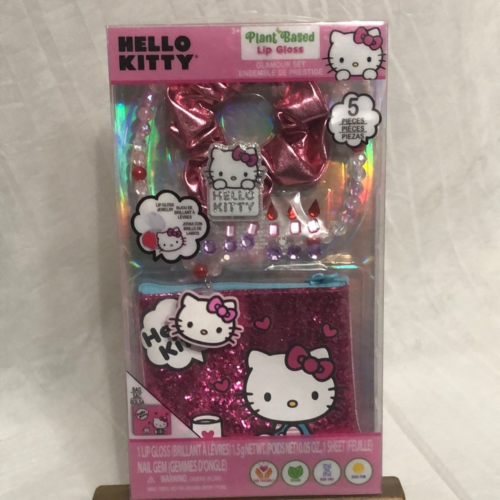 Hello Kitty Pink Glitter Cosmetic Set